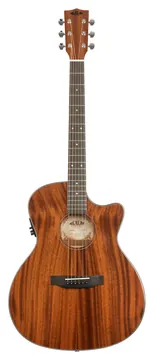 Kala KA GTR MT S EQ BA Solid Maha. Thinline Steel Elektro-Akustik-Gitarre inkl. Gigbag