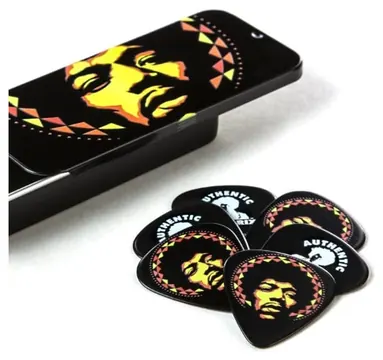 Dunlop Jimi Hendrix Aura Mandala Pick Tin - 6-pack