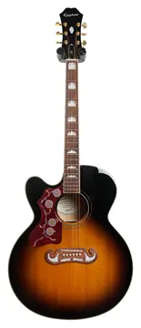 Epiphone J-200EC Studio Vintage Sunburst Left Handed