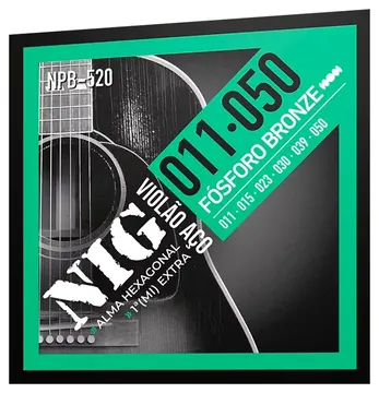 NIG Encordoamento NIG NPB-520 Violão Aço Fosforo Bronze