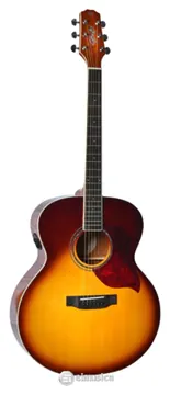 Seizi Shogun Kaizen Jumbo Eletroacústico Cordas Aço Cor Brown Burst (BB)