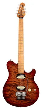 Music Man Axis Roasted Amber Quilt Maple Fingerboard