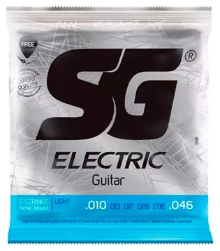SG Strings Encordoamento Guitarra 010/046 Light Nickel SG 5198