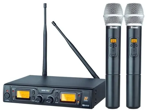 Staner Microfone Sem Fio Staner SRW48D UHF Mão Duplo