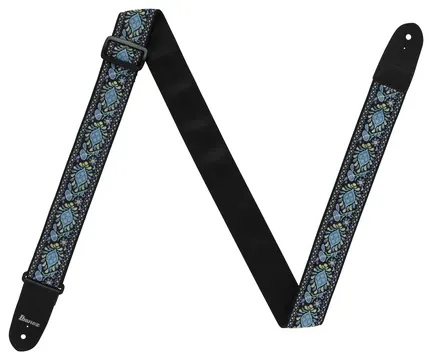 Ibanez GSV50-P1 Strap Vintage Style Light Blue Baumwolle/Polyester Gitarrengurt (50mm)