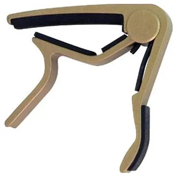 Dunlop 84-FG Flat Acoustic Guitar Trigger Capo | Gold