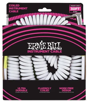 Ernie Ball 6045 Cavo Spirale White 9 m
