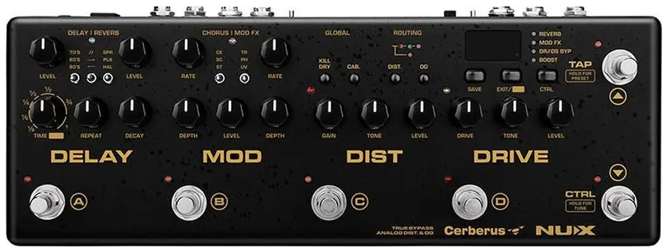 NUX Multi-Effects Gitarren-Multi-Effekt-Pedal, CERBERUS