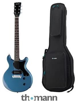 Harley Benton DC-Junior Pelham Blue Bundle