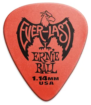 Ernie Ball 1.14 mm Red Everlast Picks - Pack of six