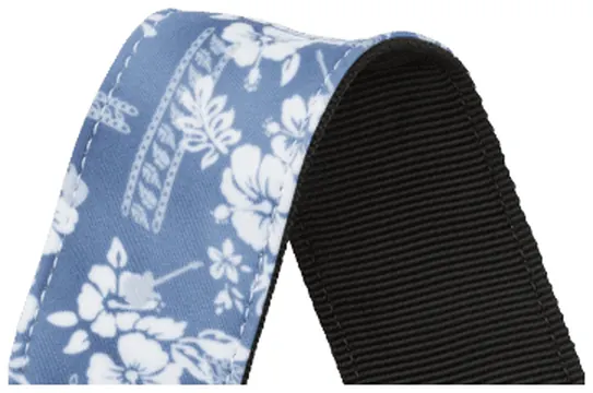 Fender 2" Hawaiian Strap, Blue Floral