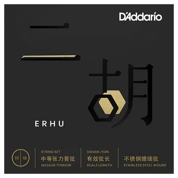 D'Addario ERHU01 Erhu String Set (Medium Tension, 15'' Scale Length)
