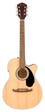 Fender Fsr Fa-135Ce Concert Walnut Natural Chitarra Acustica