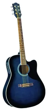 Eko Ranger CW EQ Blue Sunburst Chitarra Acustica Pre-Amp Eq, Colore Sunburst Blu