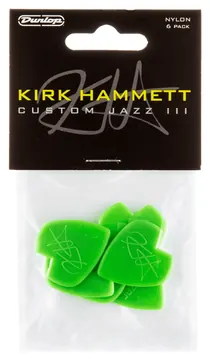 Dunlop Kirk Hammett Jazz III Custom V-Shape Player's Pack 6 Stück
