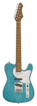 Aria 615 MK2 Electric Guitar, Turqoise Blue 615MK2TQBL
