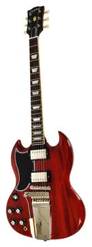 Epiphone 1964 SG Standard Maestro Vibrola Reissue Linkshandig, Cherry Red