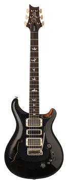 PRS Special Semi-Hollow Black Rainbow Holoflake Top & Binding (Natural Back)