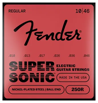 Fender SuperSonic 250 Nickel/Steel Guitar Strings - .10 - .46