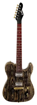 Slick Guitars SL 55 M BA Black Ash E-Gitarre