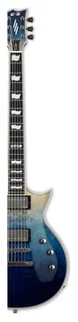 ESP E-II Eclipse Burled Maple Blue Natural Fade