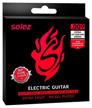 Solez Encordoamento Guitarra Solez SLG9 009