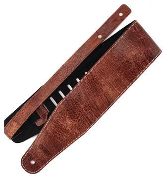 Richter Beavertail Guitar Strap Worn Brown - 1058