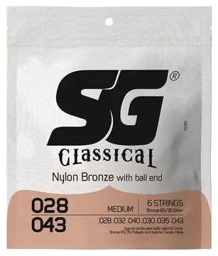 SG Encordoamento Violão SG Nylon 65/35 Media Bronze 5280