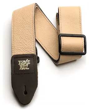 Ernie Ball 4136 Leren Gitaarband - Tan