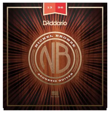 D'Addario NB1356 Nickel Bronze Medium Acoustic Strings (.013-.056)