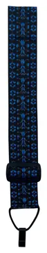 D'Andrea Classical Guitar Strap Woven Tapestry Padded (1399-4), Blue