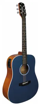 Giannini Folk Aço Eletroacústico Afinador Top Blue GD1EQ CTB