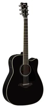 Yamaha FGX830C Black Chitarra Acustica Elettrificata Cutaway Nera
