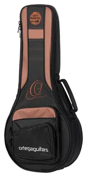 Ortega ONB-MA-L Pro Lefty Mini Travel Guitar Bag, black/brown