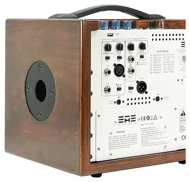 Elite Acoustics A1-8 WOOD Akku Combo 8Zoll/80Watt Akustikverstärker, holzfarben