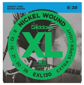 D_Addario D'addario EXL130 Jeu Cordes Guit Electrique / EXTRA-SUPER Light 8-38