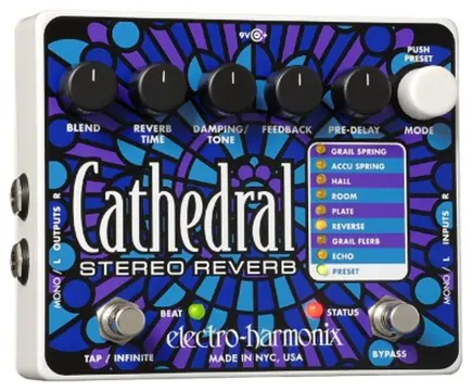 Electro Harmonix Cathedral L Stereo Reverb Pedal