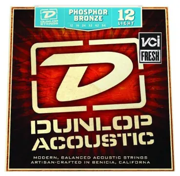 Dunlop Acoustic Phospor Bronze Guitar String Set | Light