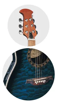 Olveira RB620CE Bls Chitarra Acustica Amplificata EQ 4 Bande Blu Sunburst
