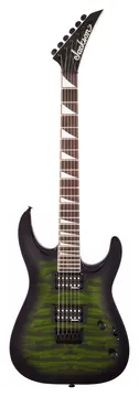 Jackson JS Series Dinky Arch Top JS32Q DKA Hardtail Transparent Green Burst Amaranth Fingerboard