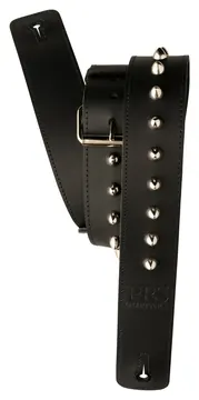 PRS 2” Black Studded Leather Guitar Strap - Gitarrengurt Leder
