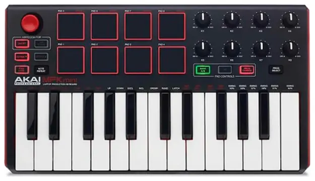Akai Teclado Controlador Akai Mpk Mini Mk2 C/ 25 Teclas Usb