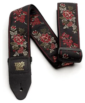 Ernie Ball 4142 Jacquard Gitaarband - Red Rose