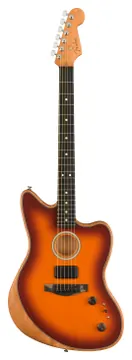 Fender American Acoustasonic Jazzmaster Tobacco Sunburst touche ebene