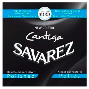Jogo de Cordas Savarez 510CJH New Cristal Cantiga Polished Tensão Alta