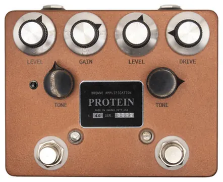Browne Amplification The Protein V4 Dual Overdrive Pedal in Copper