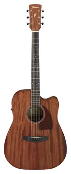 Ibanez PF12MHCE Open Pore Natural Westerngitaar met Element