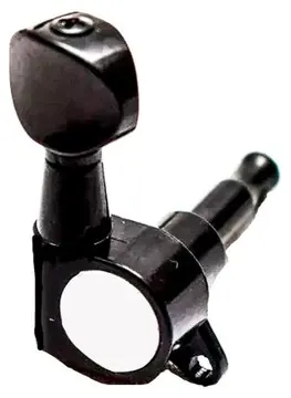 Duetto Musical Tarraxas Pretas Blindadas MH05BK para Guitarra 6 em Linha
