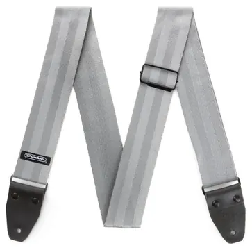 Jim Dunlop DST7001GY Seatbelt Strap Grey Nylon-Gitarrengurt (50mm)