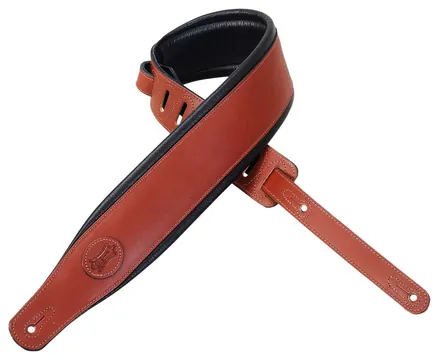 Levy's MSS1-WAL Leather Padded Strap Walnut